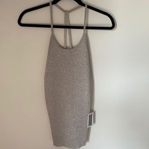 Intermix Silver Knit Top